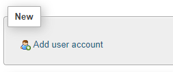 phpMyAdmin - New User Account